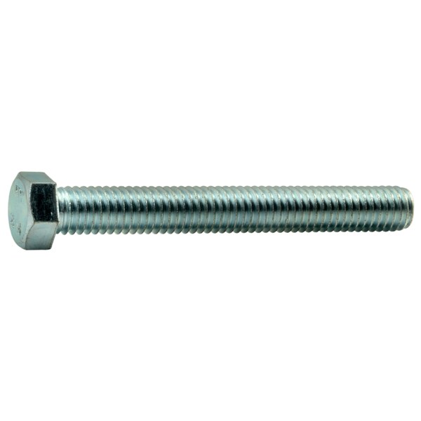 Midwest Fastener 7/16"-14 Hex Head Tap Bolt, Zinc Plated Steel, 4 in L, 5 PK 39765 - main